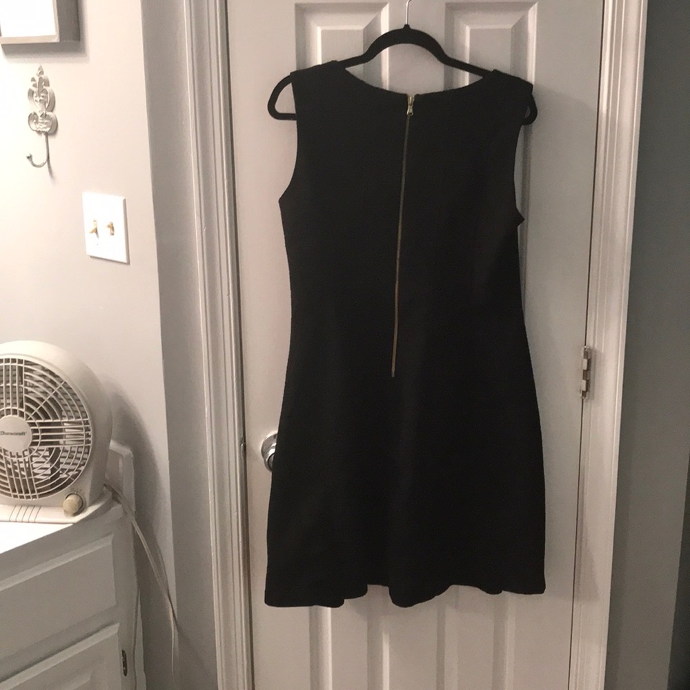 Black a-line dress,